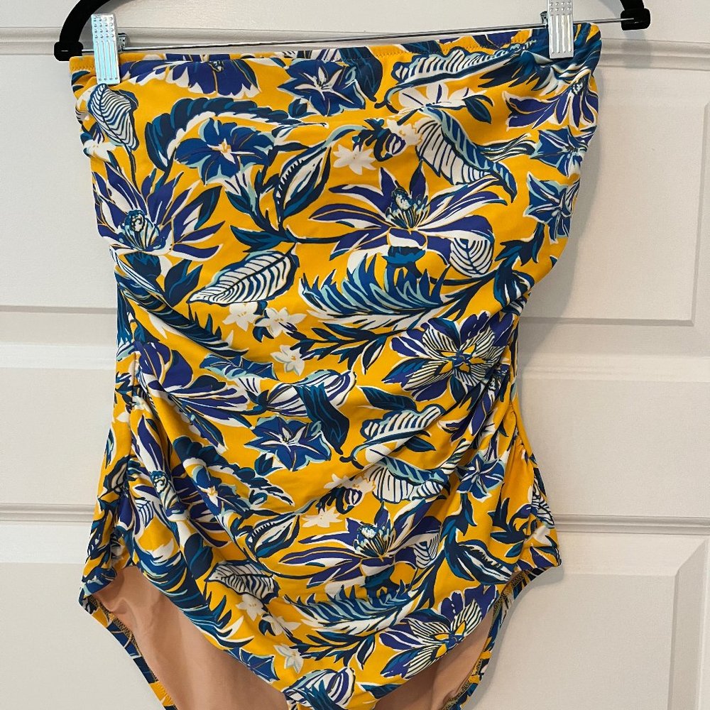 J.Crew Strapless Rouched One Piece